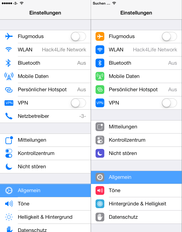 Neue Icons in iOS 7 beta 5 - Hack4Life