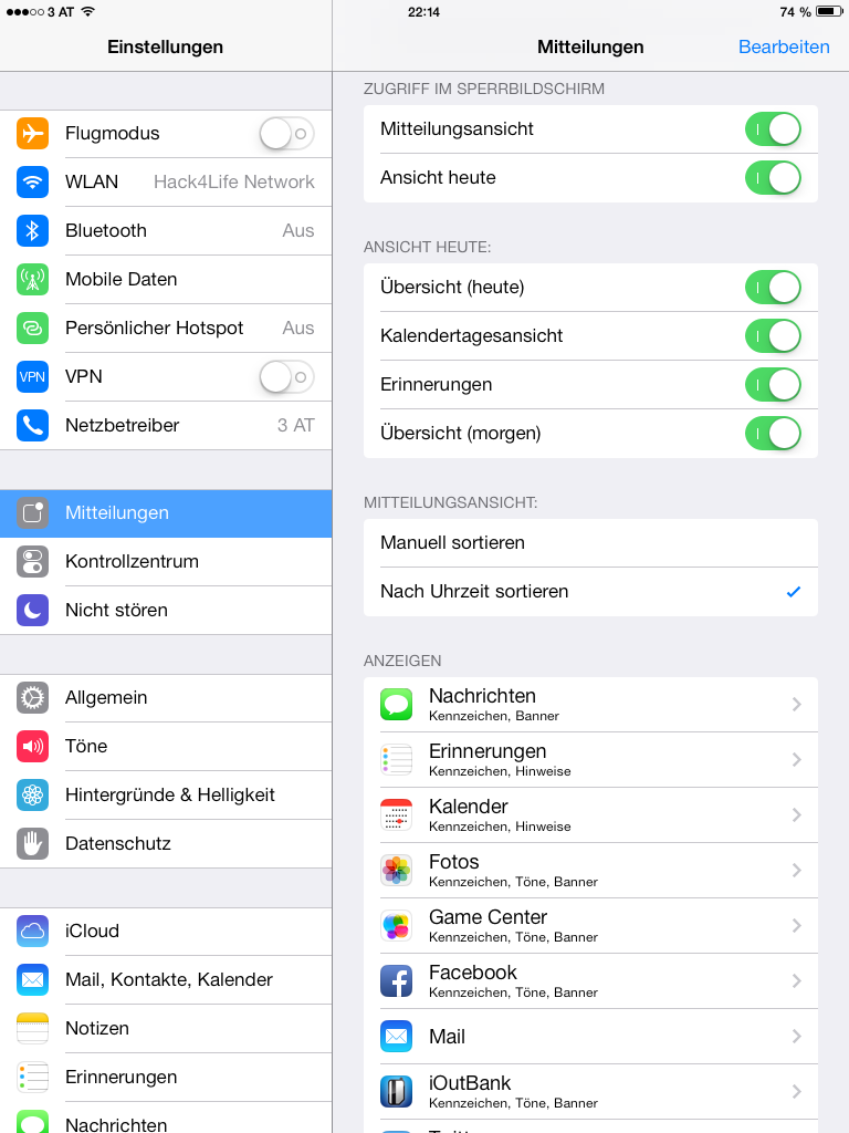 Mitteilungen - Benachrichtigungscenter - iOS 7 Entschlüsselt - Tipp - Trick - Einstellungen - Neu - Erklärt - Hack4Life