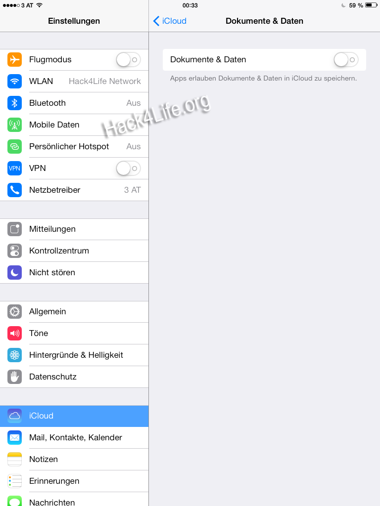 Dokumente & Daten - Tastaturprobleme unter iOs 7 auf dem iPad beheben - iOS 7 Entschlüsselt - Tipp - Trick - Anleitung - How-To - 7.0.2, 7.0.1, Hack4Life