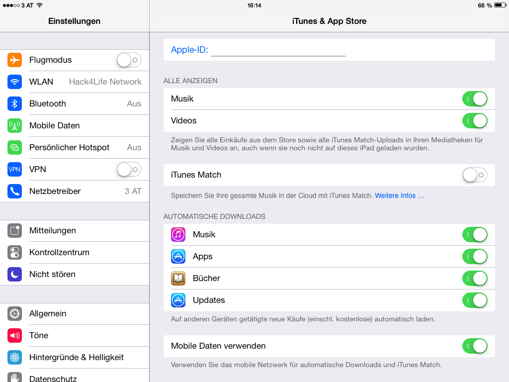 Automatische Updates im App Store - Anleitung - deaktivieren - aktivieren - Hack4Life - iOS 7 - iOS 7 Entschlüsselt - iPhone - iPad - iPod touch