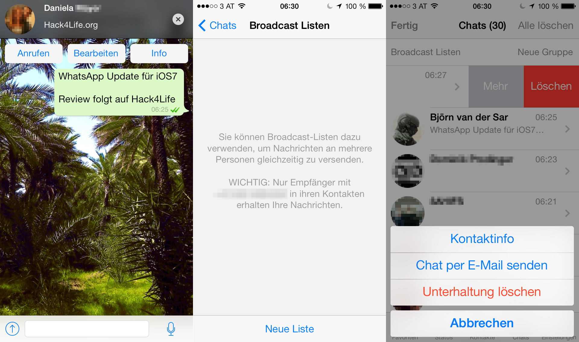 Neue Features von WhatsApp - Neue Funktionen - Broadcast Listen - Benachrichtigungen - Bearbeiten von Chats - Review - Hack4Life - Immer Aktuell