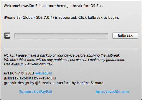 evasi0n7, iphone 5s, iOS 7.0.4, jailbreak, Anleitung, Hilfe, cydia, absturtz, how-to