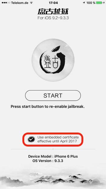 Use embedded certificate effective until April 2017