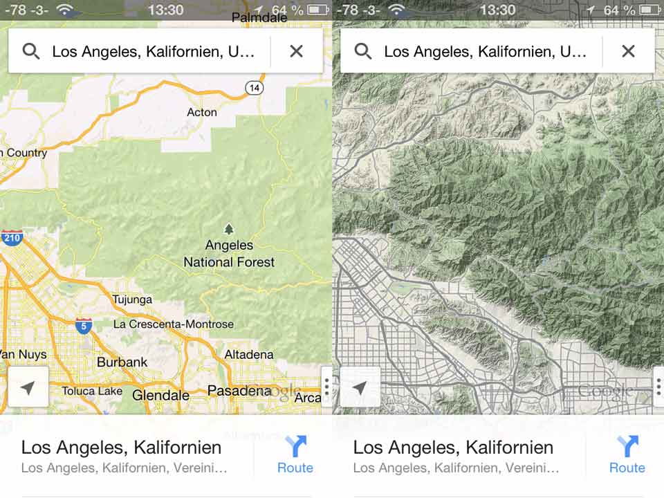 How To: Topografie in Google Maps App aktivieren