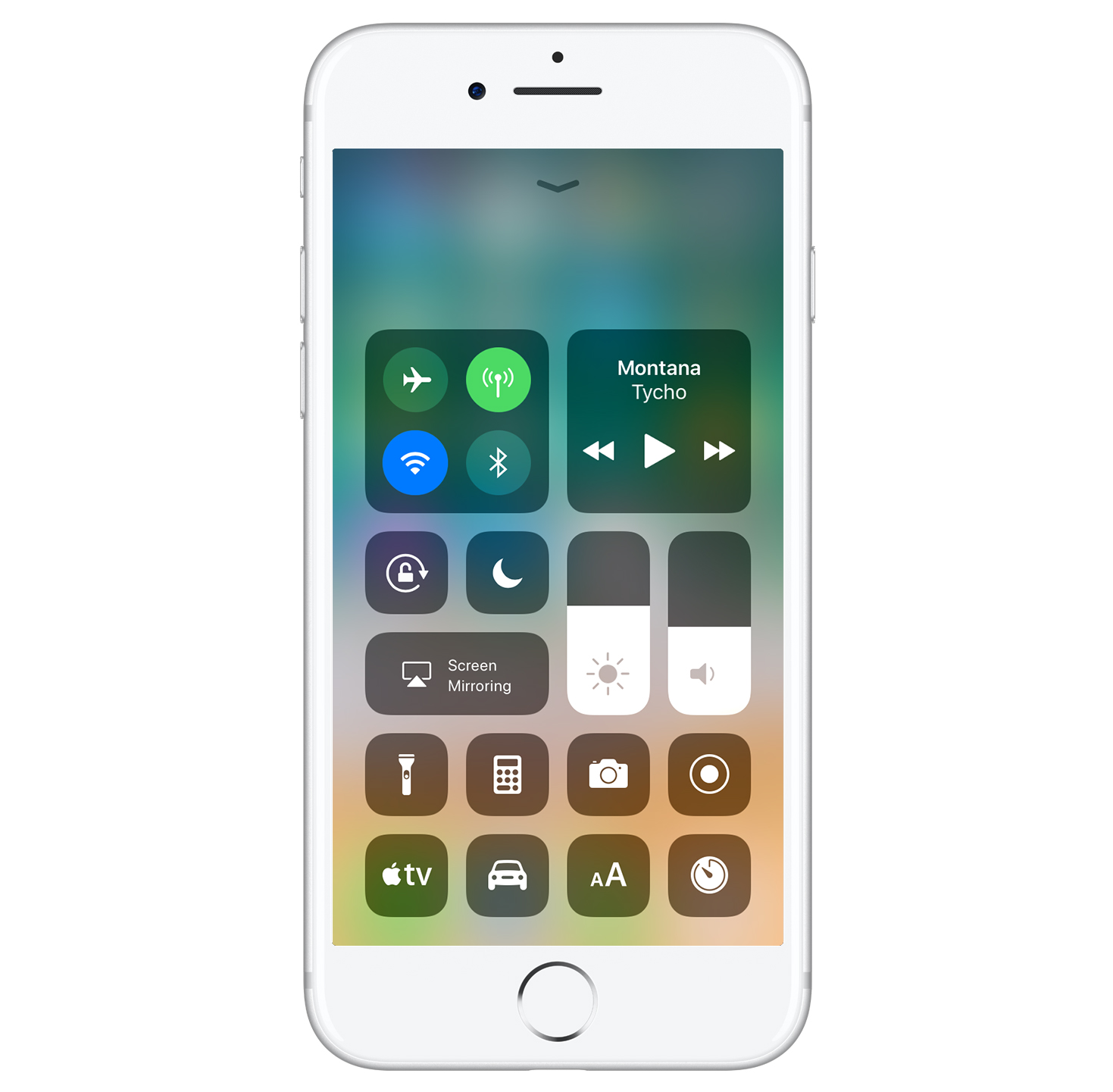 Kontrollzentrum in iOS 11, Hack4Life