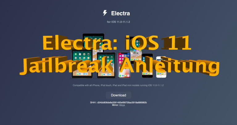 Anleitung: iOS 11 Electra Jailbreak