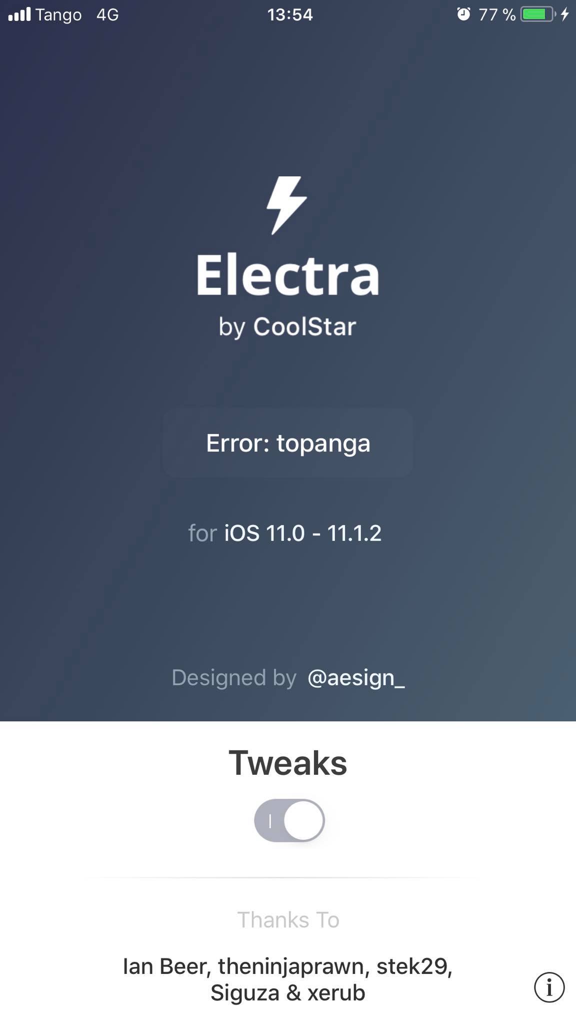 Topanga Bug in Electra, iOS 11, Jailbreak, Anleitung, Hilfe, Hack4Life, Fabian Geissler