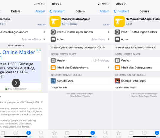 Top Cydia Tweaks: MakeCydiaBuyAgain, NoMoreSmallApps & weitere – Ausgabe 1 Top Cydia Tweaks Ausgabe 1 von Hack4Life