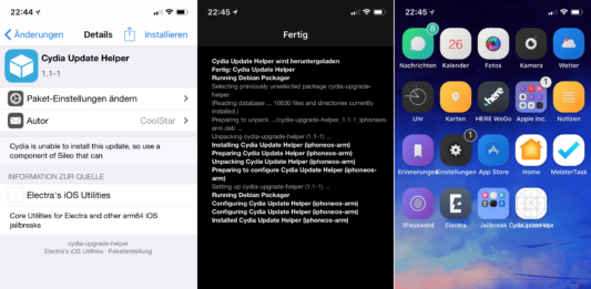 Wichtige Aktualisierungen in Cydia: Das Coolster Dilemma, Cydia update Helper, Anleitung, Hilfe, Coolstar, Hack4Life, Fabian Geissler