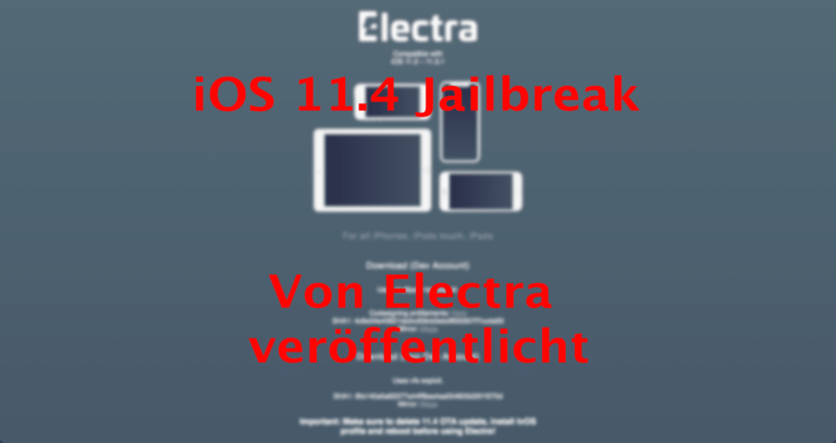 iOS 11.4 Jailbreak: So funktioniert es mit dem Electra Jailbreak!
