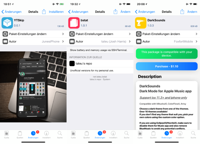 bstat, CleanSpotFooters, DarkSounds, TitleMore, YTSkip, Top Cydia Tweaks, Issue 17, Hack4Life, Fabian Geissler, iOS 11, iOS 12, Download, .deb, free, tutorial, Review, how to