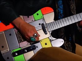 iPhone Gitarre aus 107 iPhones, Hack4Life, Fabian Geissler, Copper guitars, Anleitung, Video, Wie macht man eine Gitarre aus iPhones