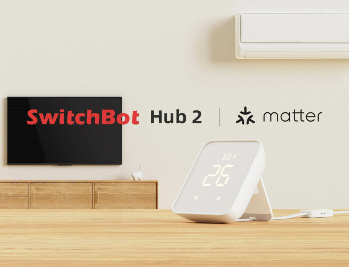SwitchBot Hub 2 mint Matter Unterstützung auf der CES 2023 in Las Vegas vorgestellt